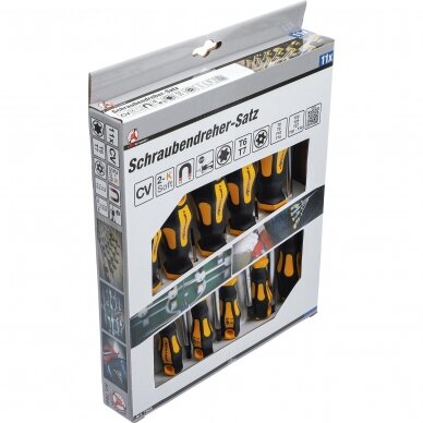 Atsuktuvų rinkinys su skyle T-star torx T6-T40 11vnt. 7845 Atsuktuvų rinkinys su skyle T-star torx T6-T40 11vnt. 7845