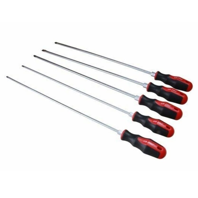 Atsuktuvų ilgų rinkinys 5vnt. L-450mm SK5024 1 Atsuktuvų ilgų rinkinys 5vnt. L-450mm SK5024 1