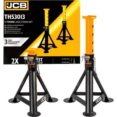 Stovai cilindriniai su fiksavimo kaiščiais 3T 2vnt. JCB-TH53013 Stovai cilindriniai su fiksavimo kaiščiais 3T 2vnt. JCB-TH53013