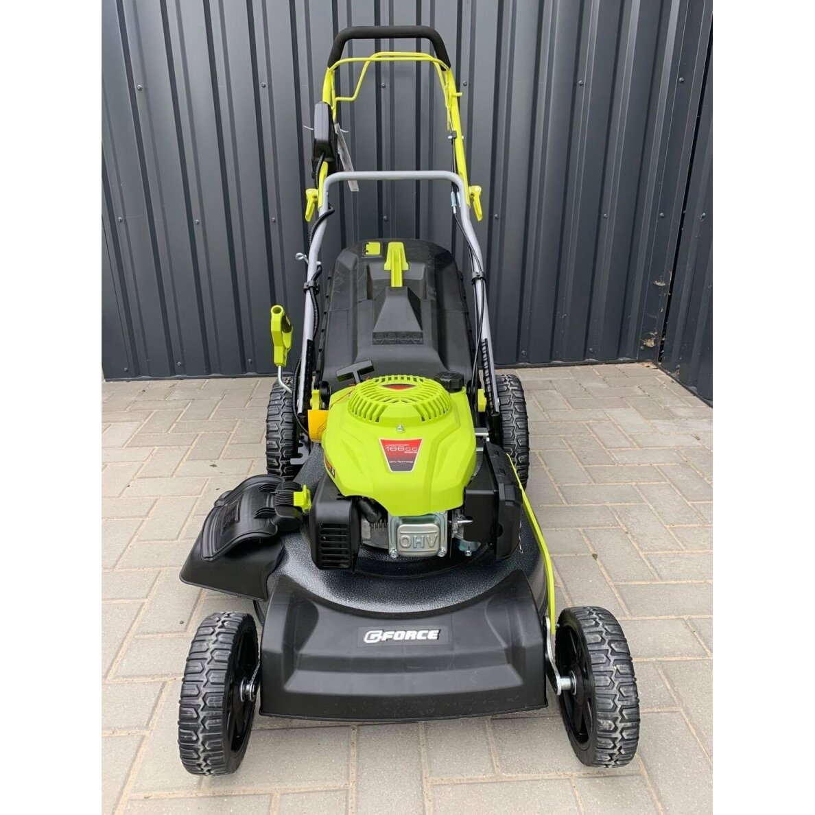 Benzininė žoliapjovė savaeigė/elektrinis starteris 51cm 166cc G-FORCE 2 Benzininė žoliapjovė savaeigė/elektrinis starteris 51cm 166cc G-FORCE 2