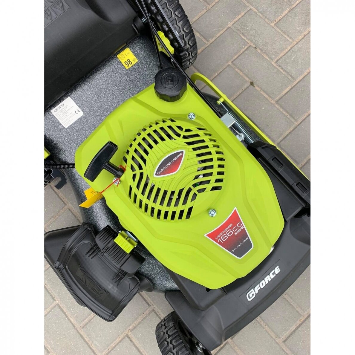 Benzininė žoliapjovė savaeigė/elektrinis starteris 51cm 166cc G-FORCE 7 Benzininė žoliapjovė savaeigė/elektrinis starteris 51cm 166cc G-FORCE 7