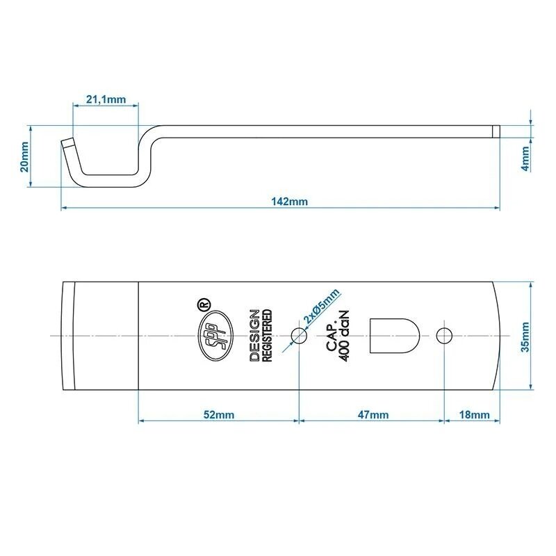 Borto tvirtinimas kvadratinis Z-01A 1 Borto tvirtinimas kvadratinis Z-01A 1