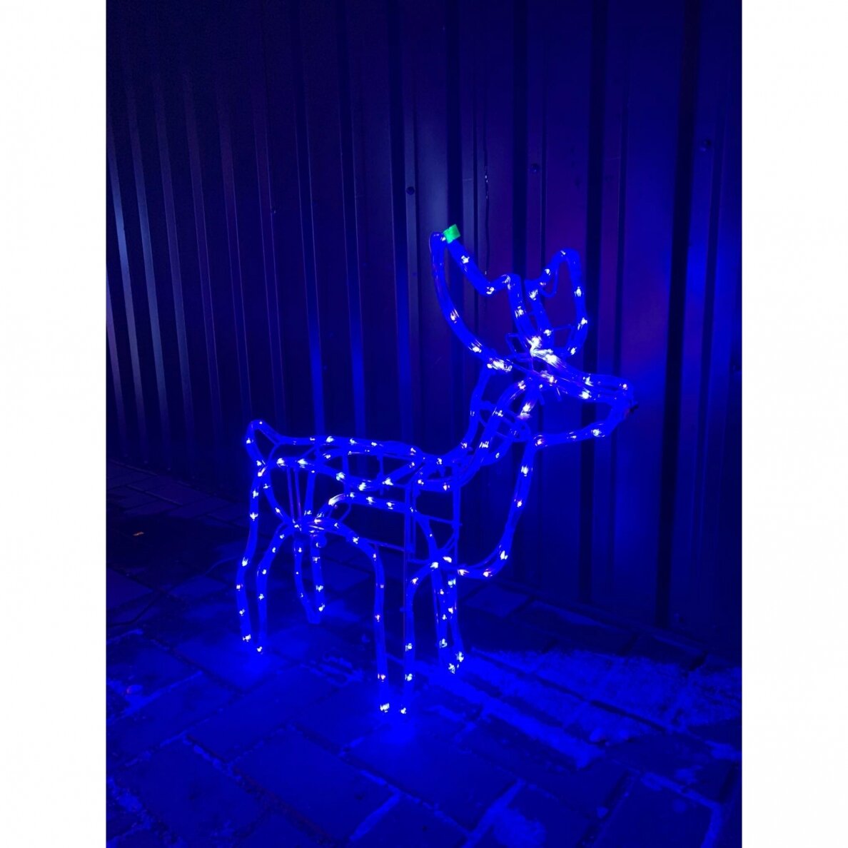LED elnias 3D 63x15x30 Baltas / Mėlynas / Geltonas + 25% greitai mirksinčios baltos spalvos 5 LED elnias 3D 63x15x30 Baltas / Mėlynas / Geltonas + 25% greitai mirksinčios baltos spalvos 5
