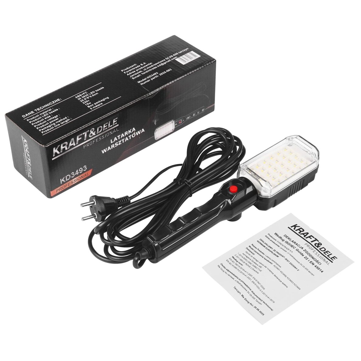 Darbo lempa 30 SMD LED 230V su magnetu 1 Darbo lempa 30 SMD LED 230V su magnetu 1