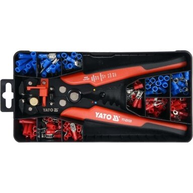 Replės jungčių užspaudimui 0.2-6mm² su rinkiniu 191vnt. YT-23133