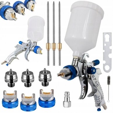 Dažymo pistoletas LVLP 1.4, 1.7, 2.0mm 2 Dažymo pistoletas LVLP 1.4, 1.7, 2.0mm 2