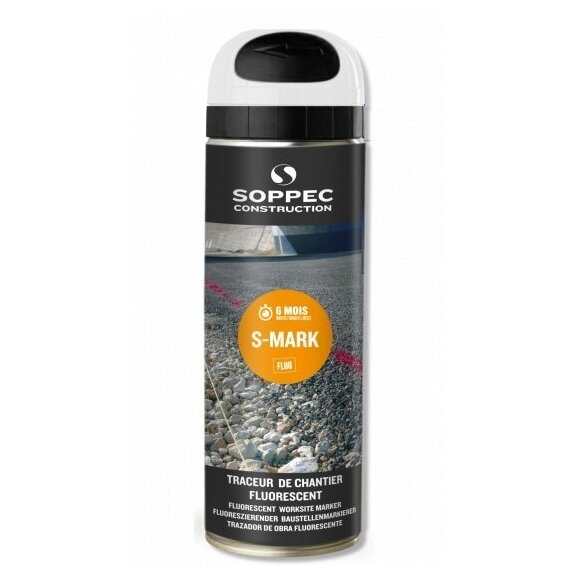 Dažai žymėjimui Line Construction S Mark balti 500ml Dažai žymėjimui Line Construction S Mark balti 500ml