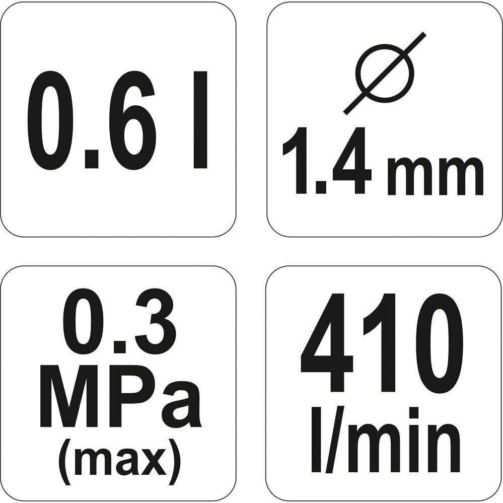 Dažymo pistoletas metalinis HVLP 1.4mm 1 Dažymo pistoletas metalinis HVLP 1.4mm 1