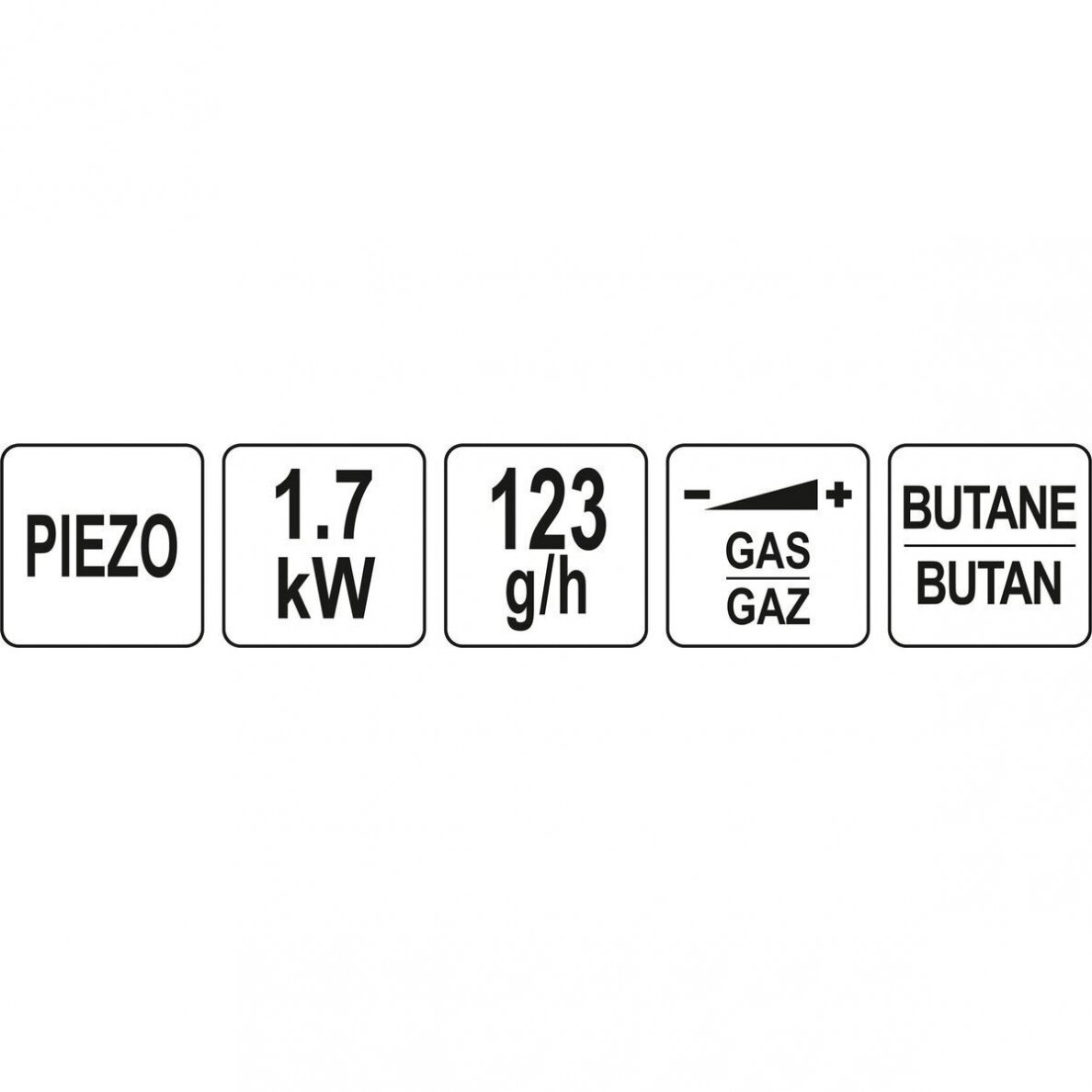 Degiklis su pjezo metalinis korpusas 190G. 360° YT-36720 2 Degiklis su pjezo metalinis korpusas 190G. 360° YT-36720 2