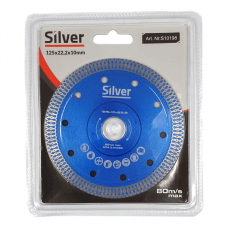 Deimantinis diskas ištisinis 125x22.2x10mm SILVER