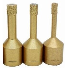 Deimantinių karūnų rinkinys M14 6,8,10mm 3vnt. Deimantinių karūnų rinkinys M14 6,8,10mm 3vnt.