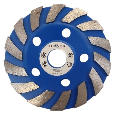 Deimantinis diskas šlifavimui segmentinis 125x22.2mm TURBO Deimantinis diskas šlifavimui segmentinis 125x22.2mm TURBO