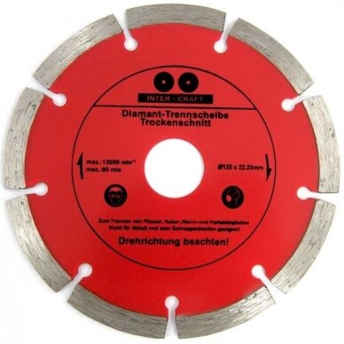 Deimantinis diskas segmentinis 125x22.2 Deimantinis diskas segmentinis 125x22.2