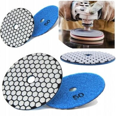 Deimantinis abrazyvas velcro Ø100mm P50 3 Deimantinis abrazyvas velcro Ø100mm P50 3