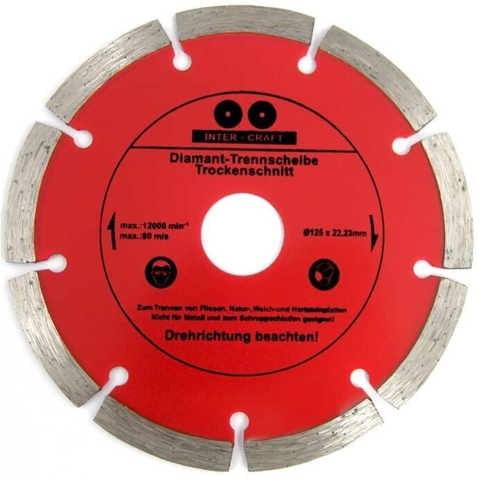 Deimantinis diskas segmentinis 125x22.2