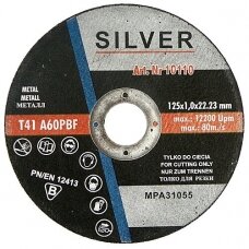 Diskas pjovimui 125mm 1.0mm 22.2mm SILVER