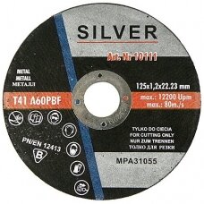 Diskas pjovimui 125mm 1.2mm 22.2mm SILVER