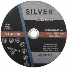 Diskas pjovimui 230mm 2.0mm 22.2mm SILVER