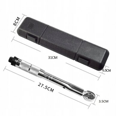 Dinamometrinis raktas 1/4` 5-25Nm L-280mm 8219 5