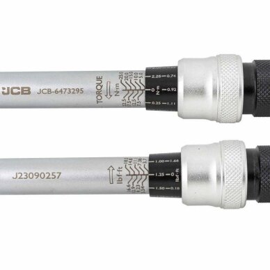Dinamometrinis raktas 3/8` 5-25Nm L-252mm JCB-6473295 5