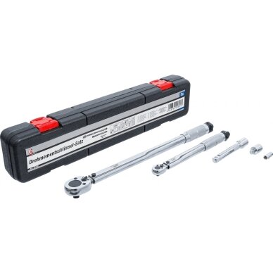 Dinamometrinių raktų rinkinys 1/2` + 1/4` 5vnt. L-265mm/470mm 70190 Dinamometrinių raktų rinkinys 1/2` + 1/4` 5vnt. L-265mm/470mm 70190