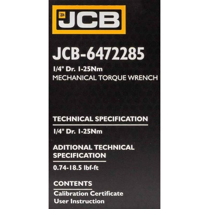Dinamometrinis raktas 1/4` 1-25Nm L-245mm JCB-6472285 2 Dinamometrinis raktas 1/4` 1-25Nm L-245mm JCB-6472285 2