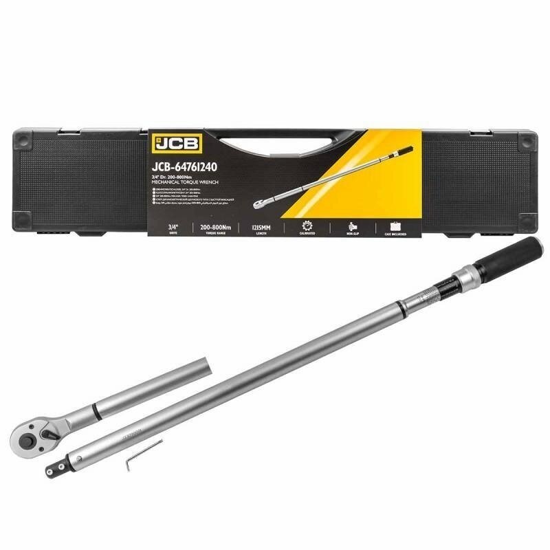 Dinamometrinis raktas 3/4` 200-800Nm L-1215mm JCB-64761240 Dinamometrinis raktas 3/4` 200-800Nm L-1215mm JCB-64761240