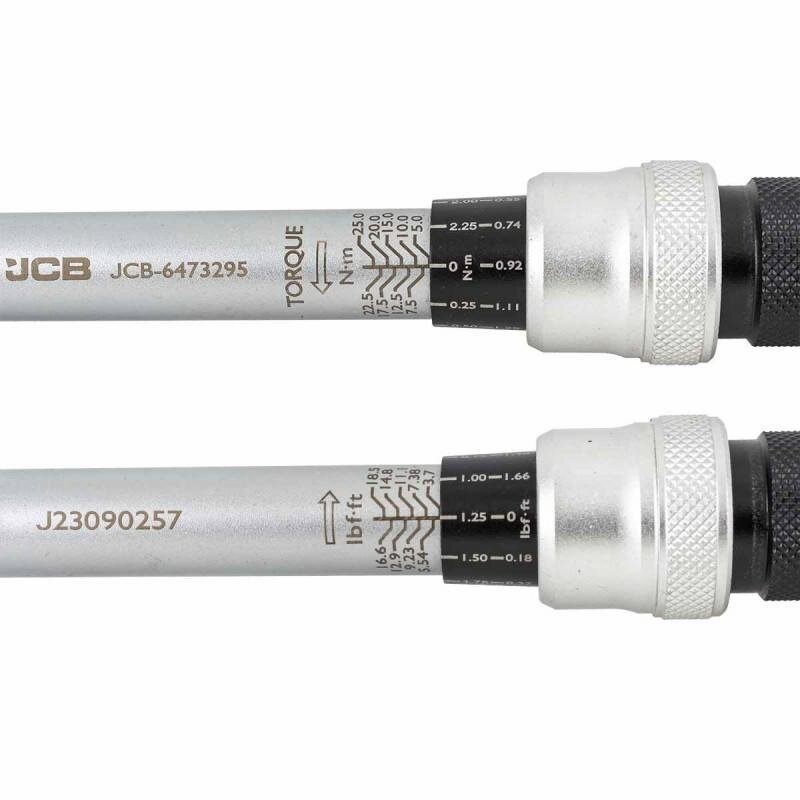 Dinamometrinis raktas 3/8` 5-25Nm L-252mm JCB-6473295 5