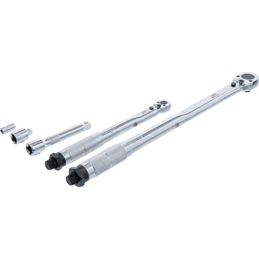 Dinamometrinių raktų rinkinys 1/2` + 1/4` 5vnt. L-265mm/470mm 70190 4