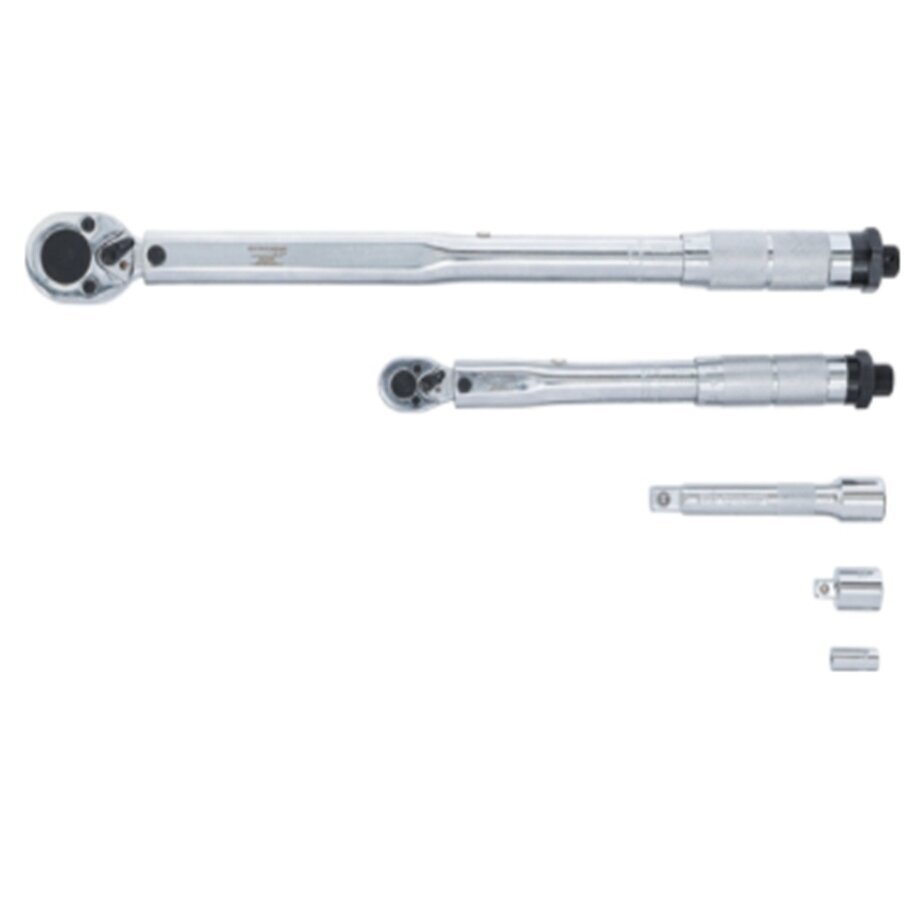 Dinamometrinių raktų rinkinys 1/2` + 1/4` 5vnt. L-265mm/470mm TW1412 3