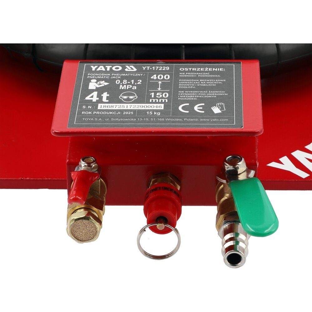 Pneumatinis domkratas 4T 150-400mm YT-17229 3