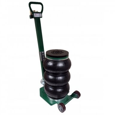 Pneumatinis domkratas su reguliuojama rankena su ratukais 3.5t 150-400mm + apsauginė guma S11087 Pneumatinis domkratas su reguliuojama rankena su ratukais 3.5t 150-400mm + apsauginė guma S11087