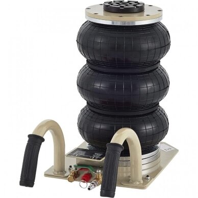 Pneumatinis domkratas su trumpa rankena su ratukais 3T 135-420mm T08103B Pneumatinis domkratas su trumpa rankena su ratukais 3T 135-420mm T08103B