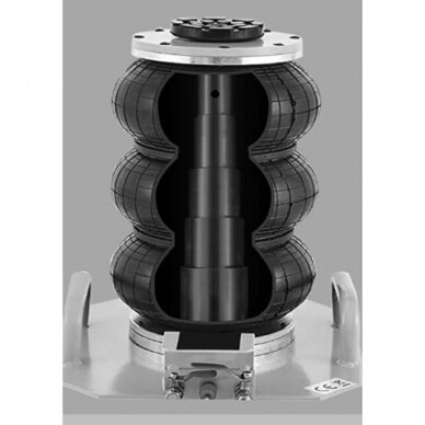 Pneumatinis domkratas su trumpa rankena su ratukais 3T 135-420mm T08103B 3 Pneumatinis domkratas su trumpa rankena su ratukais 3T 135-420mm T08103B 3
