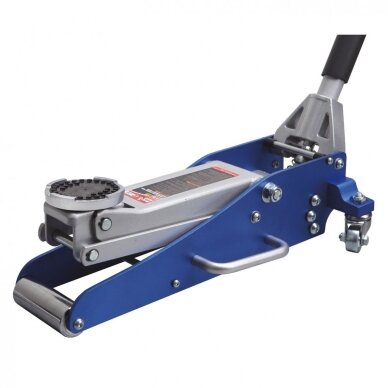Hidraulinis domkratas su ratukais 1.5T 90-358mm Aliuminis korpusas T815016L Hidraulinis domkratas su ratukais 1.5T 90-358mm Aliuminis korpusas T815016L