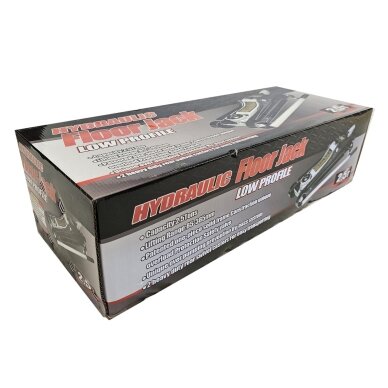 Hidraulinis domkratas su ratukais pažemintas sukama rankena 2.5T 85-385mm 1720R 1