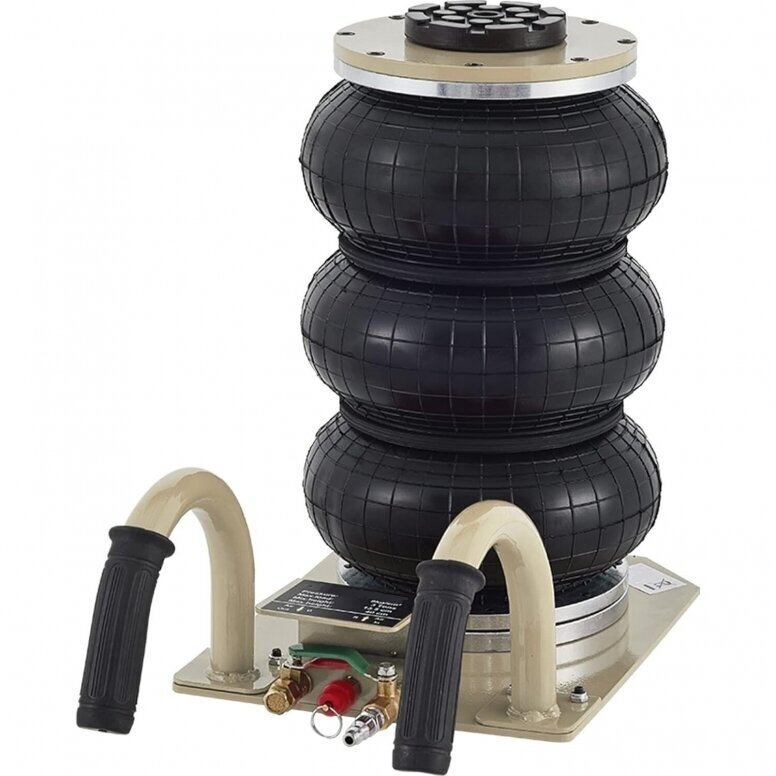 Pneumatinis domkratas su trumpa rankena su ratukais 3T 135-420mm T08103B