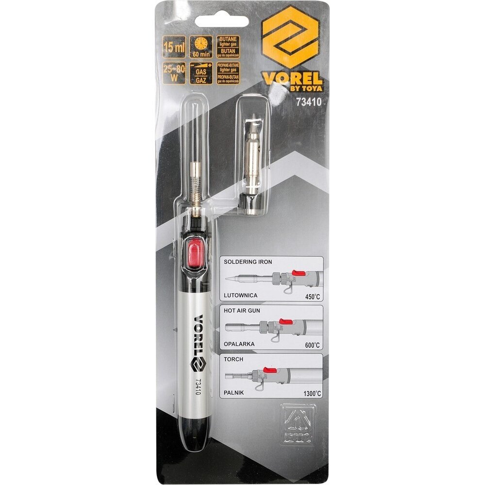 Dujinis degiklis 3-viename mini 25-80W 1300°C 73410  2