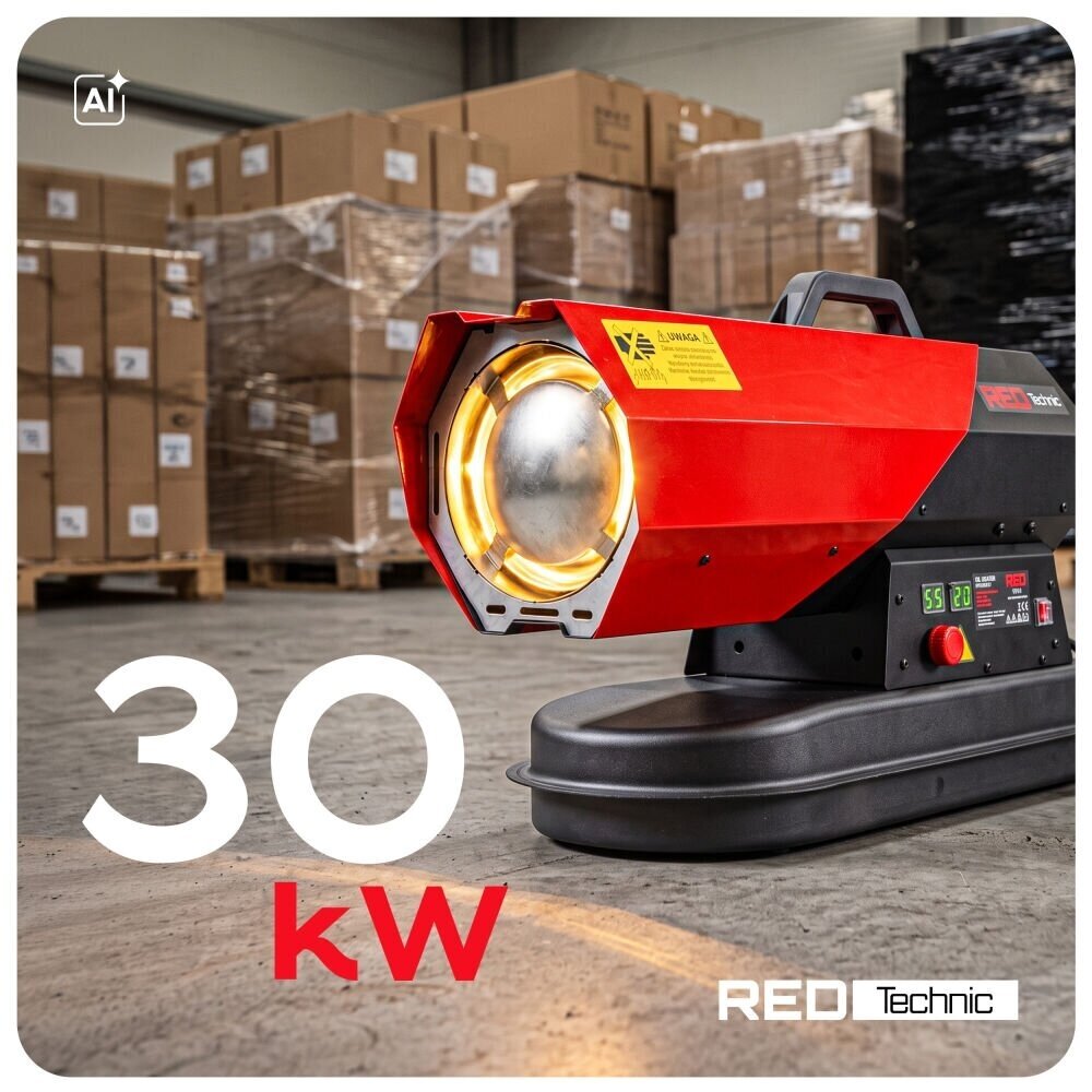 Dyzelinis šildytuvas su termostatu 30KW/230V RTNGO0125 5 Dyzelinis šildytuvas su termostatu 30KW/230V RTNGO0125 5