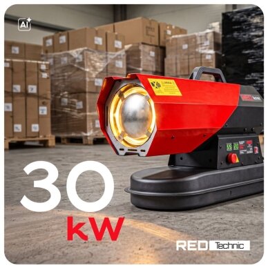 Dyzelinis šildytuvas su termostatu 30KW/230V RTNGO0125 5 Dyzelinis šildytuvas su termostatu 30KW/230V RTNGO0125 5
