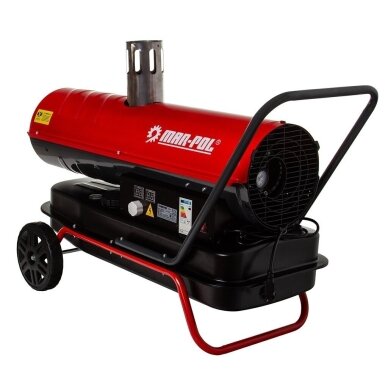 Dyzelinis šildytuvas su termostatu + išėjimo kaminas 30KW/230V M80934 2