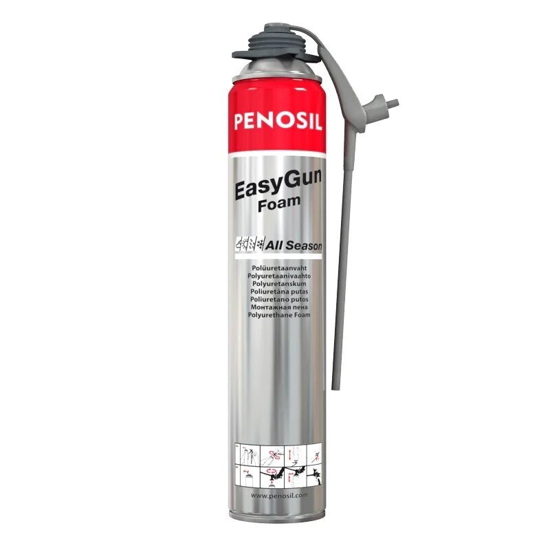 EasyGun PENOSIL sandarinimo putos visiems sezonams 750ml. EasyGun PENOSIL sandarinimo putos visiems sezonams 750ml.