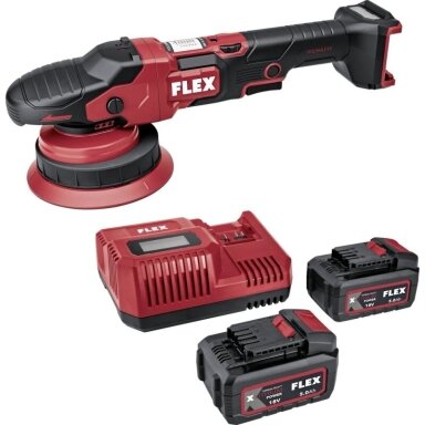Ekscentrinis akumuliatorinis poliruoklis FLEX XFE 15 150 18-EC/5,0Ah Set Ekscentrinis akumuliatorinis poliruoklis FLEX XFE 15 150 18-EC/5,0Ah Set