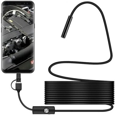 Endoskopas spalvotas kamera/fotoaparatas led apšvietimas Endoskopas spalvotas kamera/fotoaparatas led apšvietimas
