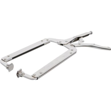 Replės fiksuojamos C-tipo plokšti galai 475mm 497