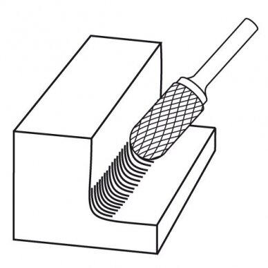 Freza apvalios formos 10x20 6mm C1020D 2 Freza apvalios formos 10x20 6mm C1020D 2