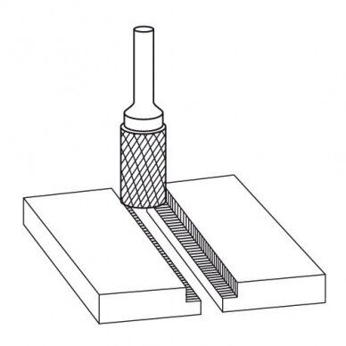 Freza cilindro formos 12x25 6mm B1225D 2 Freza cilindro formos 12x25 6mm B1225D 2