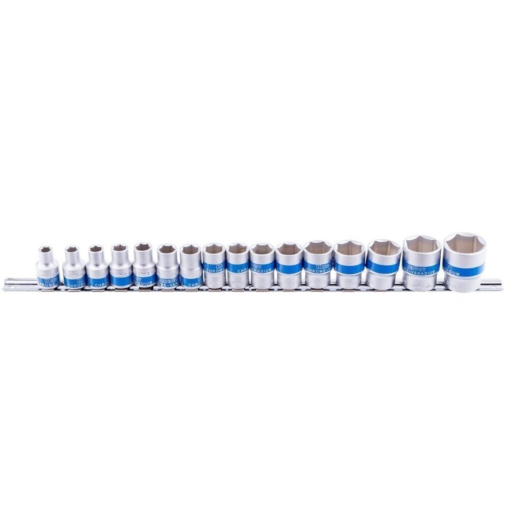 Galvučių rinkinys šešiakampių 1/2" 8-30mm 16vnt. Galvučių rinkinys šešiakampių 1/2" 8-30mm 16vnt.