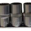 Galvučių rinkinys 12-kampių 1/2" 10-22mm 9vnt. 1 Galvučių rinkinys 12-kampių 1/2" 10-22mm 9vnt. 1