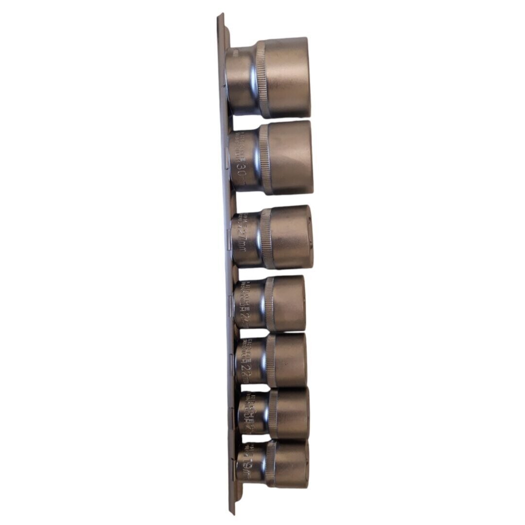 Galvučių rinkinys šešiakampių 1/2" 8-32mm 18vnt. 3 Galvučių rinkinys šešiakampių 1/2" 8-32mm 18vnt. 3